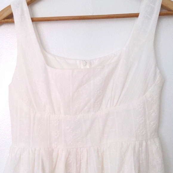 NWT cider 100% cotton white mini dress S - Picture 4 of 6